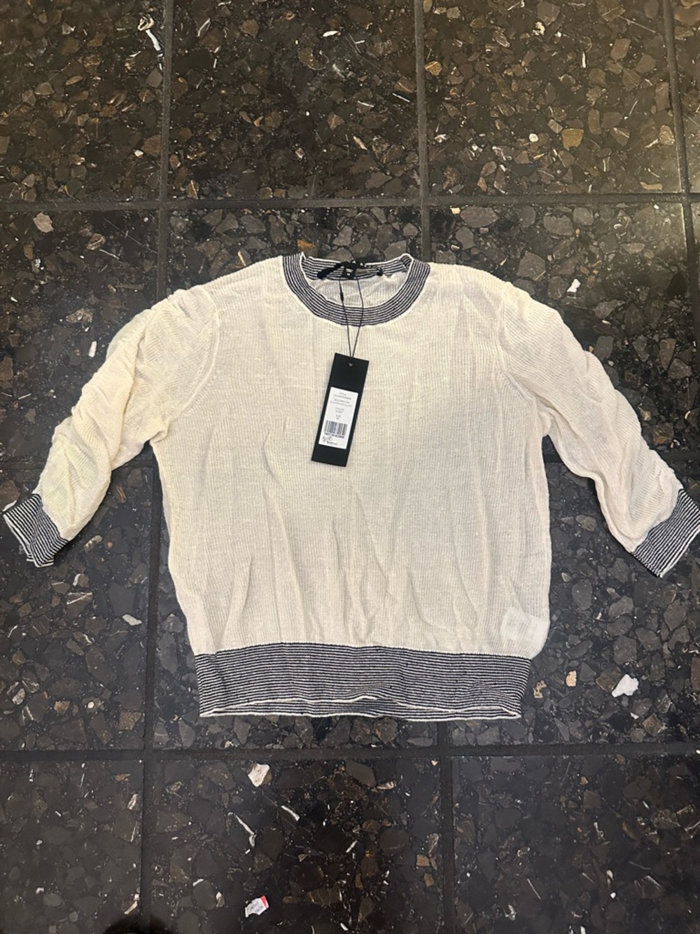 Veronica Beard Sheer Knit Top